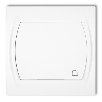 Łącznik zwierny dzwonek podświetlany Karlik seria LOGO LWP-4L kolor biały