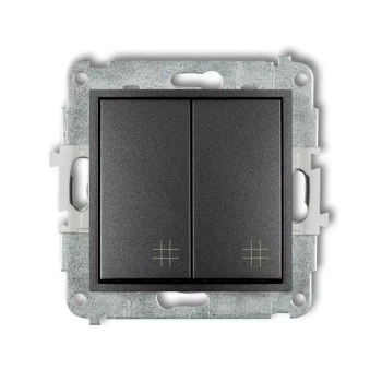 Mechanizm łącznika podwójnego krzyżowego Karlik seria ICON 11IWP-66 kolor grafitowy