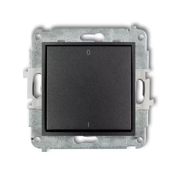 Mechanizm łącznika dwubiegunowego Karlik seria MINI 11MWP-9 kolor grafitowy