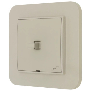 Włącznik schodowy w stylu USA ramka zaokrąglona seria Mini kolor taupe
