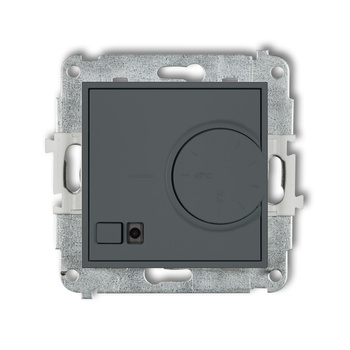 Mechanizm elektronicznego regulatora temperatury z czujnikiem powietrznym Karlik seria ICON 28IRT-2 kolor grafitowy mat