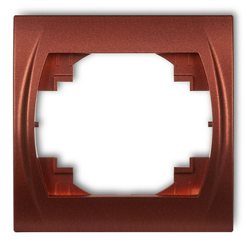 Ramka pozioma pojedyncza Karlik seria LOGO 9LRH-1 kolor brązowy metalik