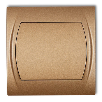 Łącznik zwierny, jednobiegunowy bez piktogramu Karlik seria LOGO 8LWP-4.1 kolor złoty metalik