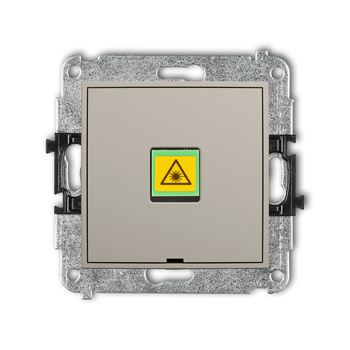 Mechanizm gniazda światłowodowego/optycznego pojedynczego, bez pola opisowego Karlik seria ICON 60IGOPBO-1 kolor taupe