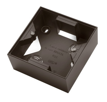 Puszka instalacyjna do serii SONATA pojedyncza seria SONATA kolor Czekoladowy metalik symbol PNP-1R/40