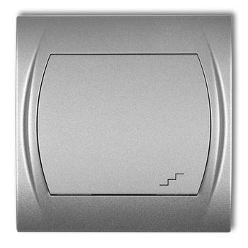 Łącznik schodowy podświetlany Karlik seria LOGO 7LWP-3L kolor srebrny metalik