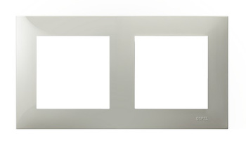 Ramka podwójna seria SZAFIR kolor Kaszmirowy beż symbol R-2Z/83