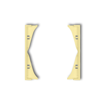 Ramka pośrednia do gniazd podwójnych Karlik seria MINI prod. uzupełniające 43MRP-2 kolor kanarkowy