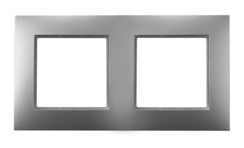 Ramka podwójna seria ARIA kolor Srebro symbol R-2U/18