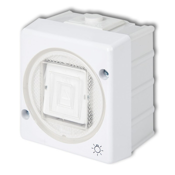 Łącznik zwierny światło Karlik seria SENIOR WHS-5 kolor biały