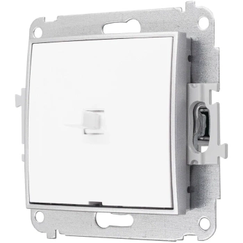 Włącznik moduł bez ramki pojedynczy usa karlik mini kolor biały/srebrny