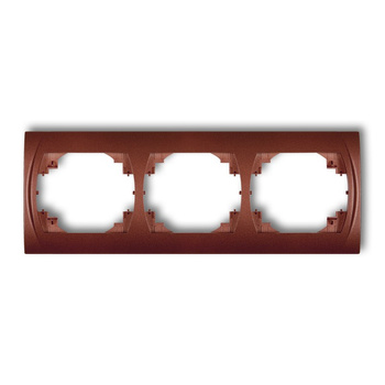 Ramka pozioma potrójna Karlik seria LOGO 9LRH-3 kolor brązowy metalik
