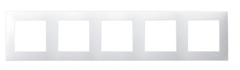Ramka pięciokrotna seria SZAFIR kolor Biały symbol R-5Z/00