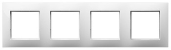 Ramka poczwórna seria ARIA kolor Biały symbol R-4U/00
