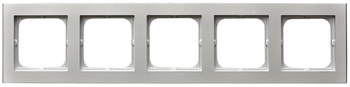 Ramka pięciokrotna seria SONATA kolor Srebro mat symbol R-5R/38