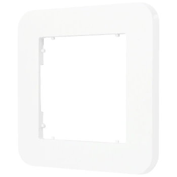 Ramka uniwersalna pojedyncza zaokrąglona z tworzywa Karlik seria MINI MRTZ-1 kolor biały