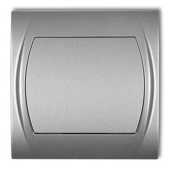 Łącznik krzyżowy bez piktogramu Karlik seria LOGO 7LWP-6.1 kolor srebrny metalik