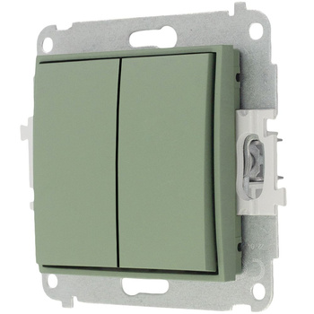 Mechanizm łącznika świecznikowego Karlik seria MINI 61MWP-2 kolor szałwiowy