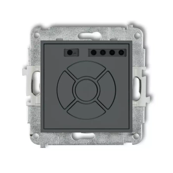 Mechanizm elektronicznego sterownika roletowego sterowanie lokalne Karlik seria ICON 28ISR-1 kolor grafitowy mat
