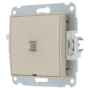 Mechanizm łącznika jednobiegunowego w stylu amerykańskim Karlik seria MINI 60MWPUS-1 kolor taupe