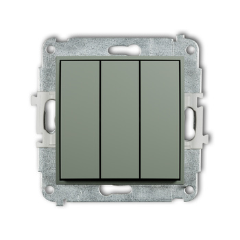 Mechanizm łącznika potrójnego Karlik seria ICON 61IWP-7 kolor szałwiowy