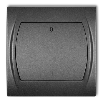 Łącznik dwubiegunowy Karlik seria LOGO 11LWP-9 kolor grafitowy