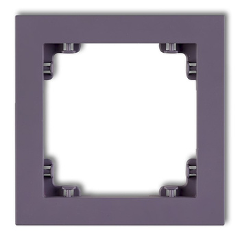 Ramka uniwersalna pojedyncza z tworzywa DECO Pastel Matt Karlik seria DECO 50DR-1 kolor wrzosowy
