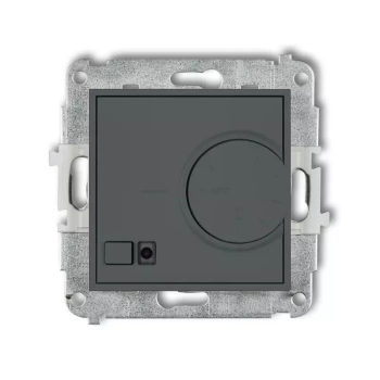 Mechanizm elektronicznego regulatora temperatury z czujnikiem powietrznym Karlik seria ICON 28IRT-2 kolor grafitowy mat