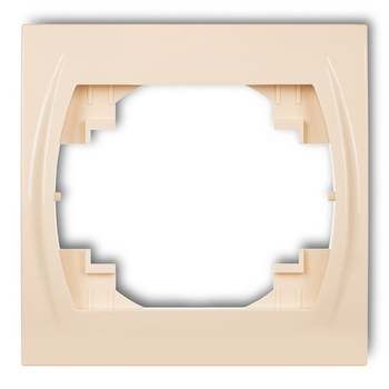 Ramka pozioma pojedyncza Karlik seria LOGO 1LRH-1 kolor beżowy