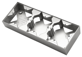 Puszka instalacyjna do serii SONATA potrójna seria SONATA kolor Srebro mat symbol PNP-3R/38