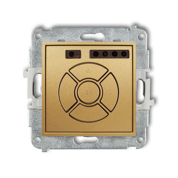 Mechanizm elektronicznego sterownika roletowego sterowanie lokalne Karlik seria ICON 29ISR-1 kolor złoty