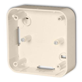 Puszka montażowa pojedyncza Karlik seria LIZA 1PA-36 kolor beżowy