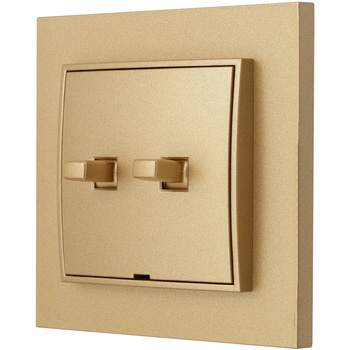 Włącznik roletowy styl usa karlik mini kolor złoty