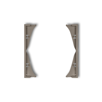 Ramka pośrednia do gniazd podwójnych Karlik seria ICON prod. uzupełniające 49IRP-2 kolor czekoladowy