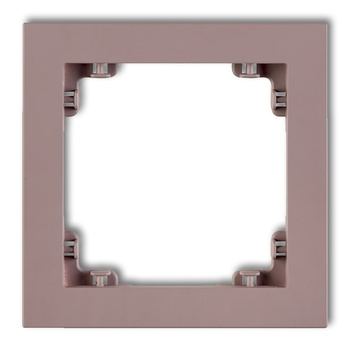 Ramka uniwersalna pojedyncza z tworzywa DECO Pastel Matt Karlik seria DECO 42DR-1 kolor lawendowy