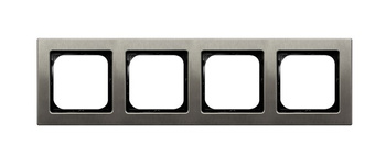 Ramka poczwórna seria SONATA STAL INOX kolor Stal inox symbol R-4RM/37