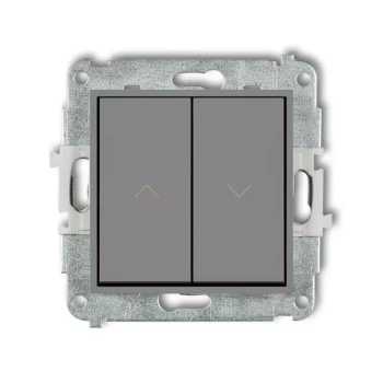 Mechanizm łącznika żaluzjowego z podtrzymaniem Karlik seria ICON 27IWP-88 kolor szary mat