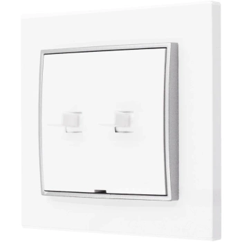 Włącznik roletowy styl usa karlik mini kolor biały/srebrny