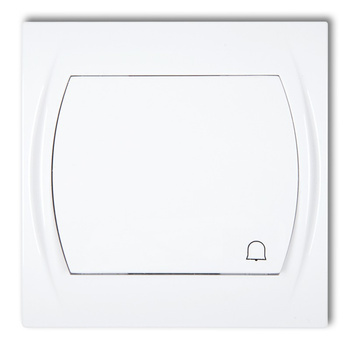 Łącznik zwierny dzwonek Karlik seria LOGO LWP-4 kolor biały