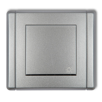 Łącznik zwierny światło Karlik seria FLEXI 7FWP-5 kolor srebrny metalik