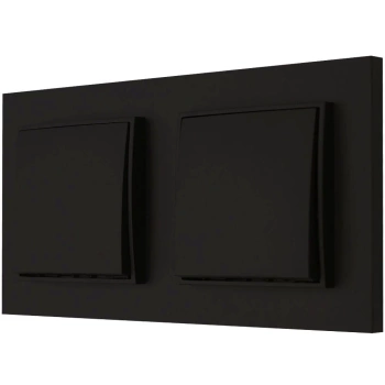 Włącznik światła Dwa pojedyncze karlik mini kolor czarny mat