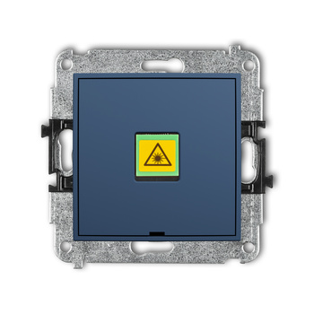 Mechanizm gniazda światłowodowego/optycznego pojedynczego, bez pola opisowego Karlik seria ICON 64IGOPBO-1 kolor navy blue