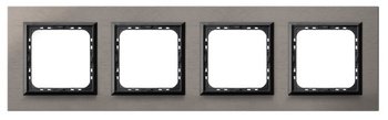 Ramka poczwórna seria SONATA kolor Szczotkowana satyna symbol R-4RAC/63/25