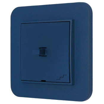 Włącznik schodowy w stylu USA ramka zaokrąglona seria Mini kolor navy blue