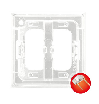 Zespół podświetlenia led czerwony seria ARIA kolor  symbol ZP-2UC