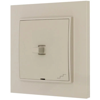 Włącznik schodowy w stylu USA ramka kwadratowa seria Mini kolor taupe