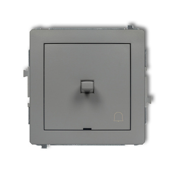 Mechanizm łącznika zwierny dzwonek w stylu amerykańskim Karlik seria DECO 27DWPUS-4 kolor szary mat