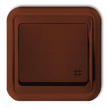 Łącznik krzyżowy podświetlany Karlik seria LIZA 4WPT-6L kolor brązowy