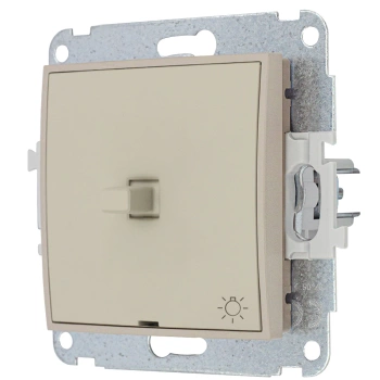 Mechanizm łącznika zwierny światło w stylu amerykańskim Karlik seria MINI 60MWPUS-5 kolor taupe