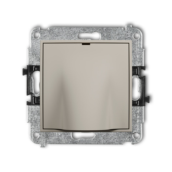 Mechanizm wypustu kablowego Karlik seria ICON 60IWPK kolor taupe